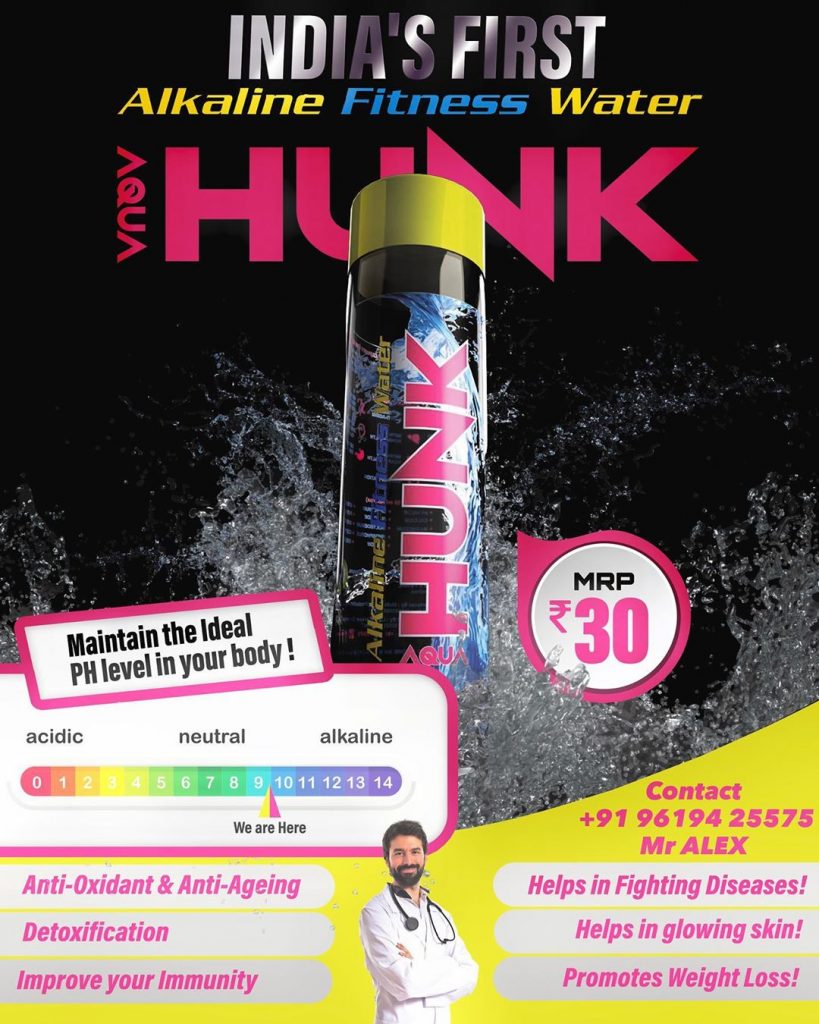 Aqua Hunk Fitness alkaline Water