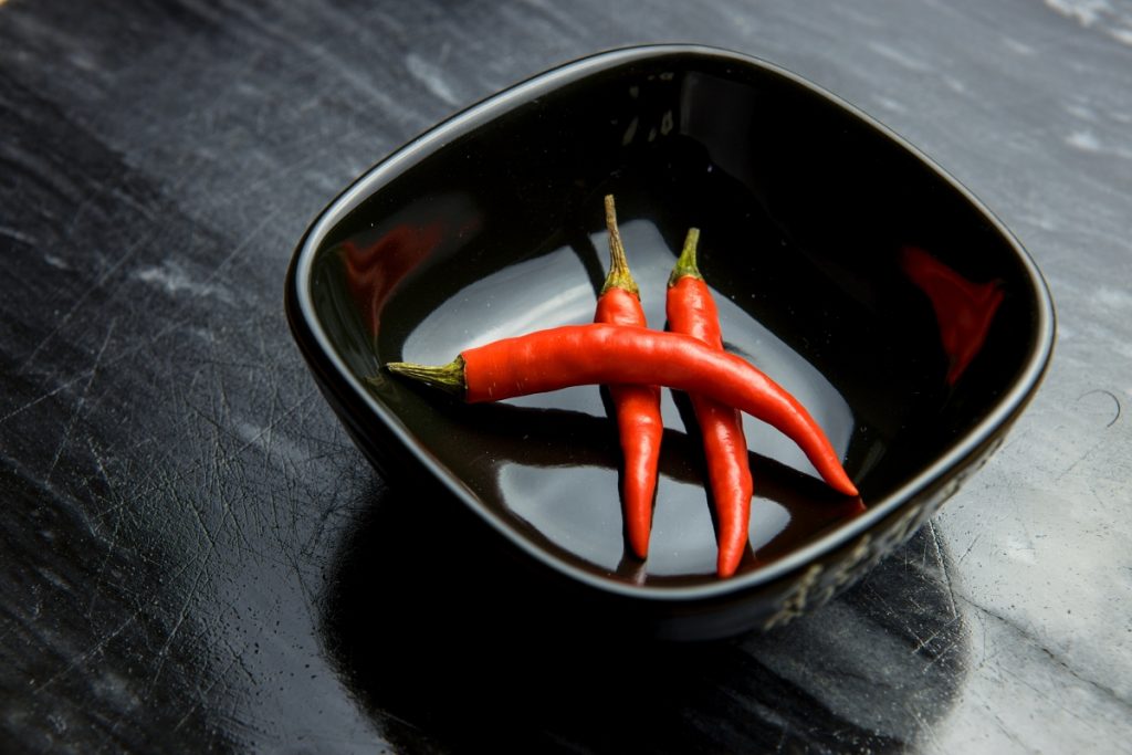 Bowl red chilly peppers